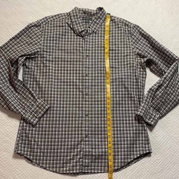 Eddie Bauer Relaxed Fit Plaid Button Down Lightweight Flannel Shirt, Men’s L - Picture 10 of 12